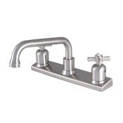 Kingston Brass Millennium 1.8 GPM Standard Kitchen Faucet Brushed Nickel
