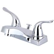 Kingston Brass Yosemite 1.2 GPM Centerset Bathroom Faucet with Pop-Up Drain Assembly Polished Chrome