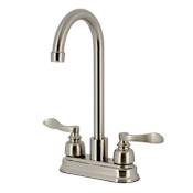 Kingston Brass Nuwave French 1.8 GPM Standard Bar Faucet - Includes Escutcheon Brushed Nickel
