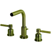 Kingston Brass Concord 1.2 GPM Widespread Bathroom Faucet with Pop-Up Drain Assembly Antique Brass