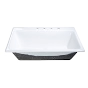 Kingston Brass Towne 36" Drop In Single Basin Kitchen Sink White