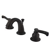 Kingston Brass Royale 1.2 GPM Widespread Bathroom Faucet with Pop-Up Drain Assembly Oil Rubbed Bronze