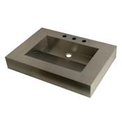 Kingston Brass Kingston Commercial 31" Single Basin Console Ramp Sink Brushed