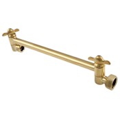 Kingston Brass 10" Adjustable High-Low Shower Arm Brushed Brass