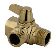 Kingston Brass Trimscape Wall Mount Shower Arm Diverter Polished Brass