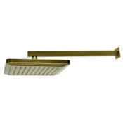 Kingston Brass Shower Scape 1.8 GPM Single Function Rain Shower Head Antique Brass