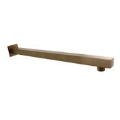 Kingston Brass Claremont 15-3/4" Square Rain Drop Shower Arm with Flange Antique Brass