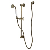 Kingston Brass Made To Match Shower System with Hand Shower, Slide Bar, Hose Antique Brass