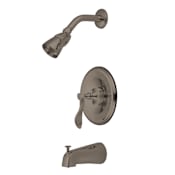 Kingston Brass Century Tub and Shower Trim Package with 1.8 GPM Single Function Shower Head Brushed Nickel