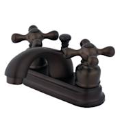 Kingston Brass 1.2 GPM Centerset Bathroom Faucet with Pop-Up Drain Assembly Oil Rubbed Bronze