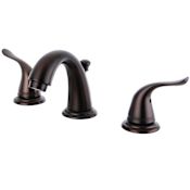 Kingston Brass Yosemite 1.2 GPM Widespread Bathroom Faucet with Pop-Up Drain Assembly Oil Rubbed Bronze