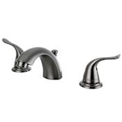 Kingston Brass Yosemite 1.2 GPM Widespread Bathroom Faucet with Pop-Up Drain Assembly Brushed Nickel