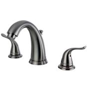 Kingston Brass Yosemite 1.2 GPM Widespread Bathroom Faucet with Pop-Up Drain Assembly Brushed Nickel