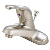 Kingston Brass Wyndham 1.2 GPM Centerset Bathroom Faucet with Pop-Up Drain Assembly Brushed Nickel
