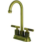 Kingston Brass Convergent 1.8 GPM Standard Bar Faucet Antique Brass
