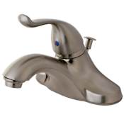 Kingston Brass Yosemite 1.2 GPM Centerset Bathroom Faucet with Pop-Up Drain Assembly Brushed Nickel