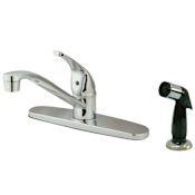 Kingston Brass Chatham 1.8 GPM Standard Kitchen Faucet - Includes Side Spray Polished Chrome