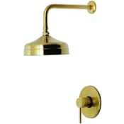 Kingston Brass Concord Shower Only Trim Package with 1.8 GPM Single Function Shower Head Brushed Brass