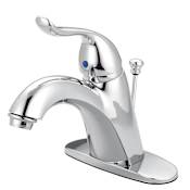Kingston Brass Yosemite 1.2 GPM Single Hole Bathroom Faucet with Pop-Up Drain Assembly Polished Chrome