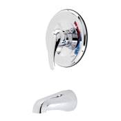 Kingston Brass Chatham Wall Mounted Bathtub Faucet-Only Trim Kit - Includes Rough-In Polished Chrome