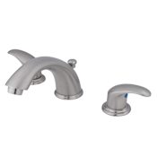 Kingston Brass Legacy 1.2 GPM Widespread Bathroom Faucet with Pop-Up Drain Assembly Brushed Nickel