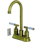 Kingston Brass Verona 1.8 GPM Standard Bar Faucet - Includes Escutcheon Antique Brass
