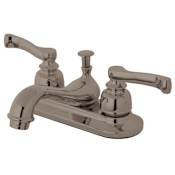 Kingston Brass Royale 1.2 GPM Centerset Bathroom Faucet with Pop-Up Drain Assembly Brushed Nickel