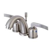 Kingston Brass Centurion 1.2 GPM Widespread Bathroom Faucet with Pop-Up Drain Assembly Brushed Nickel