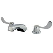 Kingston Brass Vista 1.2 GPM Widespread Bathroom Faucet with Pop-Up Drain Assembly Polished Chrome