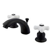 Kingston Brass Victorian 1.2 GPM Widespread Bathroom Faucet with Pop-Up Drain Assembly Oil Rubbed Bronze