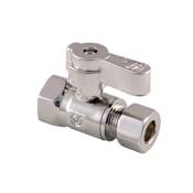 Kingston Brass Straight Shut Off Valve Brushed Nickel