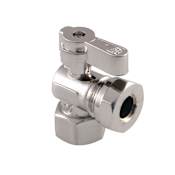 Kingston Brass Slip Joint Angle Stop Valve Brushed Nickel