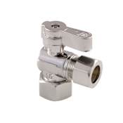 Kingston Brass Comp Angle Stop Valve Brushed Nickel