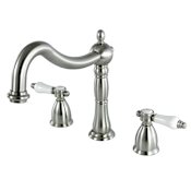 Kingston Brass Bel-Air Deck Mounted Roman Tub Filler Brushed Nickel