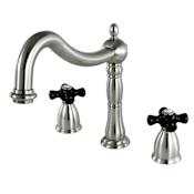 Kingston Brass Duchess Deck Mounted Roman Tub Filler Brushed Nickel