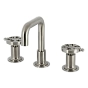 Kingston Brass Belknap 1.2 GPM Widespread Bathroom Faucet with Pop-Up Drain Assembly Brushed Nickel