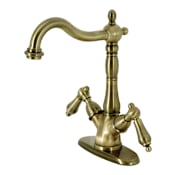 Kingston Brass Heritage 1.2 GPM Single Hole Bathroom Faucet Antique Brass