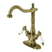 Kingston Brass Heritage 1.2 GPM Single Hole Bathroom Faucet Antique Brass
