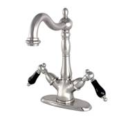 Kingston Brass Duchess 1.2 GPM Vessel Single Hole Bathroom Faucet Brushed Nickel