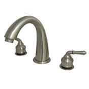 Kingston Brass Magellan Deck Mounted Roman Tub Filler Brushed Nickel