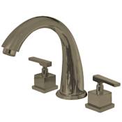 Kingston Brass Executive Deck Mounted Roman Tub Filler Brushed Nickel