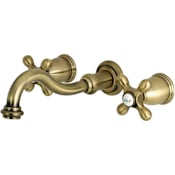 Kingston Brass Restoration Wall Mounted Tub Filler Antique Brass