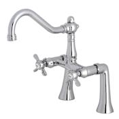 Kingston Brass Essex Deck Mounted Tub Filler Polished Chrome