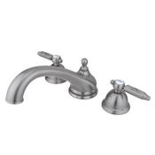 Kingston Brass Vintage Deck Mounted Roman Tub Filler Brushed Nickel