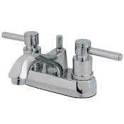 Kingston Brass Concord 1.2 GPM Centerset Bathroom Faucet with Pop-Up Drain Assembly Polished Chrome
