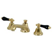 Kingston Brass Duchess 1.2 GPM Widespread Bathroom Faucet with Pop-Up Drain Assembly Brushed Brass