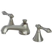 Kingston Brass 1.2 GPM Widespread Bathroom Faucet with Pop-Up Drain Assembly Brushed Nickel