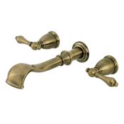 Kingston Brass Kingston Wall Mounted Tub Filler Antique Brass