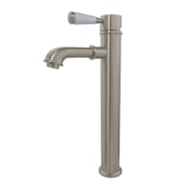 Kingston Brass Paris 1.2 GPM Vessel Single Hole Bathroom Faucet Brushed Nickel
