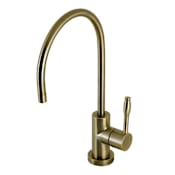 Kingston Brass Nustudio 1.7 GPM Single Hole Cold Water Dispenser Faucet - Includes Escutcheon Antique Brass